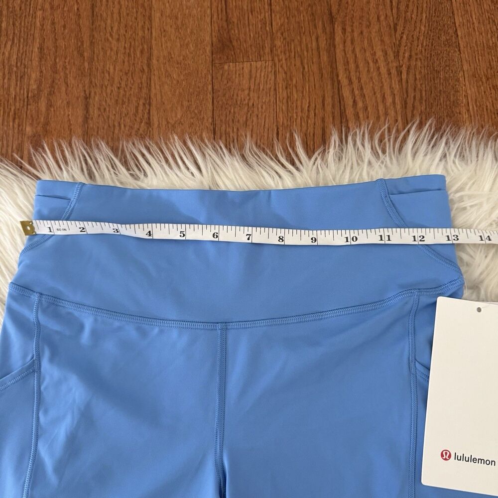 Lululemon Fast And Free High Rise Shorts Women’s 8 Pool Party Blue 6” Pocket NWT - Picture 5 of 16